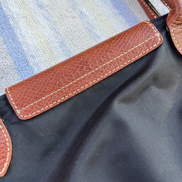 LONGCHAMP "Le Pliage - 'Shopping' - Modele Depose" - 11" height VVGUC - Picture 4 of 16